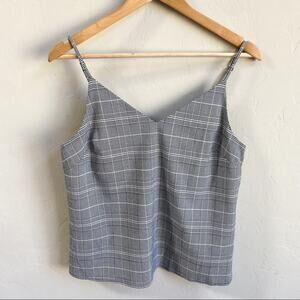 NWT‎ Banana Republic Black White Plaid Top